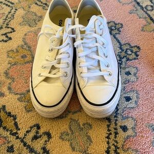 Converse All Star Classic White Canvas Shoes